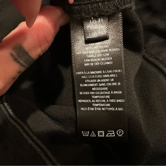 We the‎ Free People Just Float On Flare Denim Jeans Black Boho Wide Leg, Size 31 - Picture 7 of 13